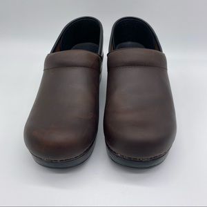 Dansko Wide Professional Antique Brown black shoes size 39